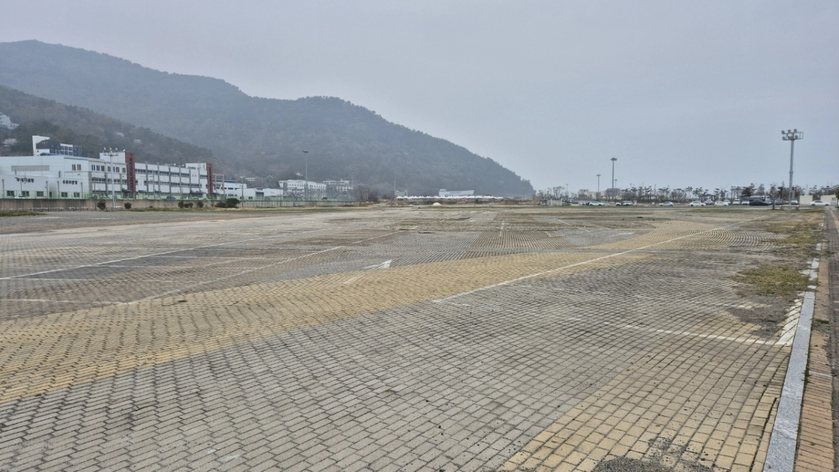 행사 기간 주차장으로 쓰일 부지. 여수시 제공