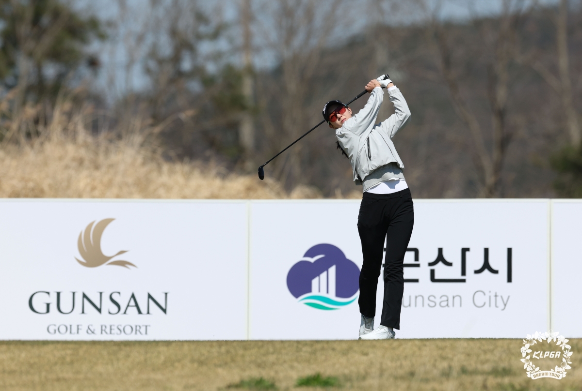 강지선의 스윙. KLPGA 제공.