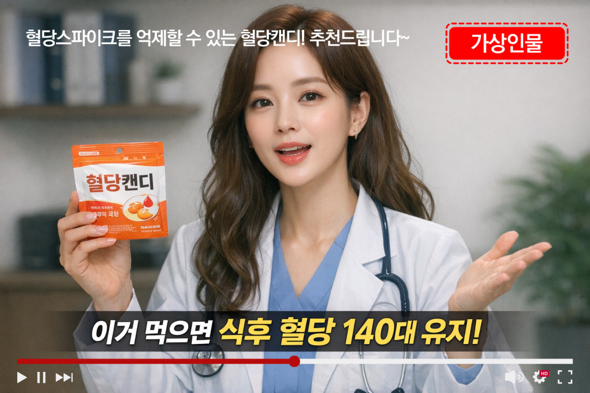 영상 매체에서의 표시방법