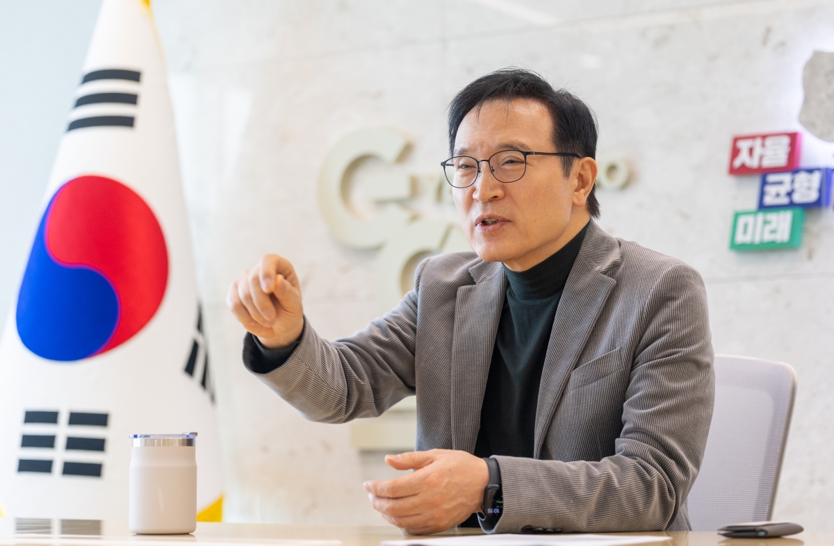 임태희 경기도교육감이 8일 경기 교육의 방향을 설명하고 있다. 경기도교육청 제공