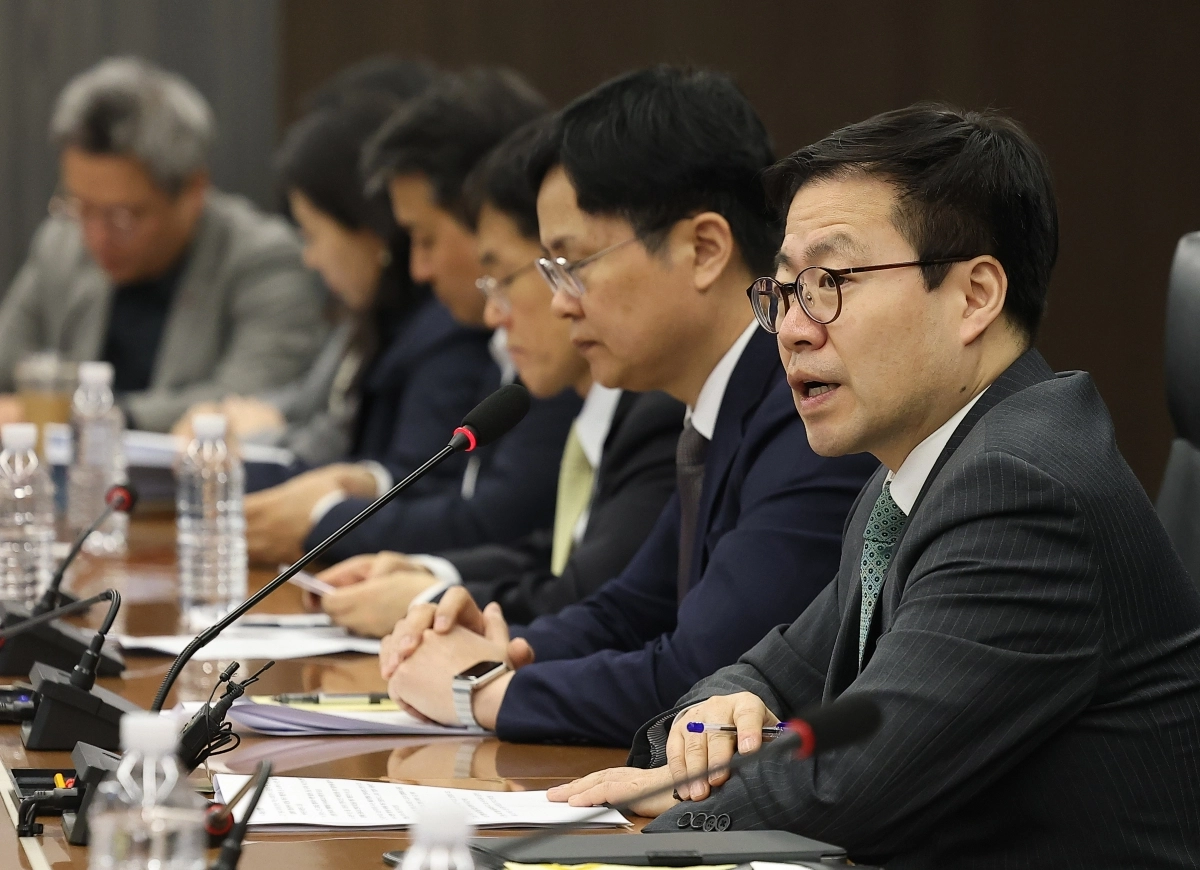 인사말하는 여한구 통상교섭본부장