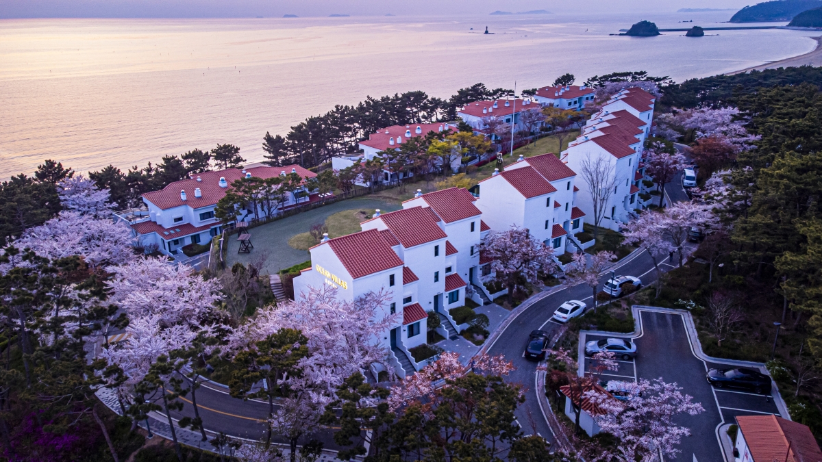 충남 태안군의 아일랜드 리솜 전경. 리솜리조트 제공.