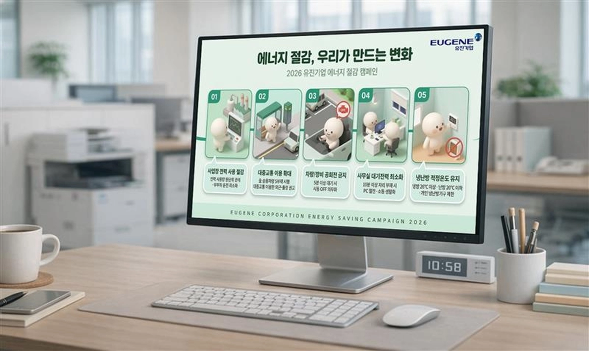 유진그룹 계열인 유진기업에서 진행하고 있는 에너지 절감 캠페인 포스터. 유진그룹 제공