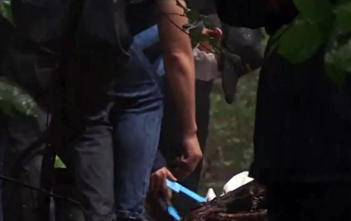 현장검증 중인 피의자 박 모씨  사진-연합뉴스TV