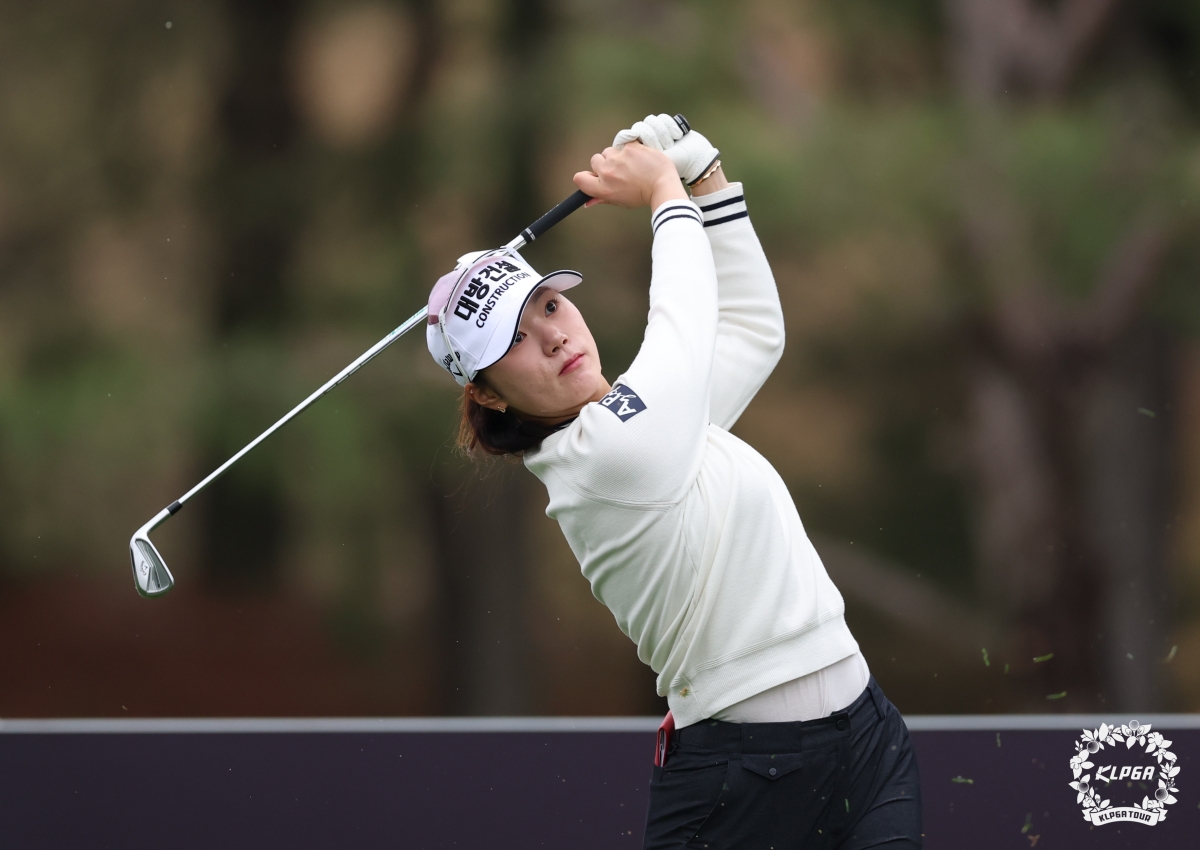 김민선의 아이언샷. KLPGA 제공.