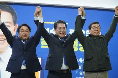 김영록, 신정훈·강기정과 동부권서 민심 투어