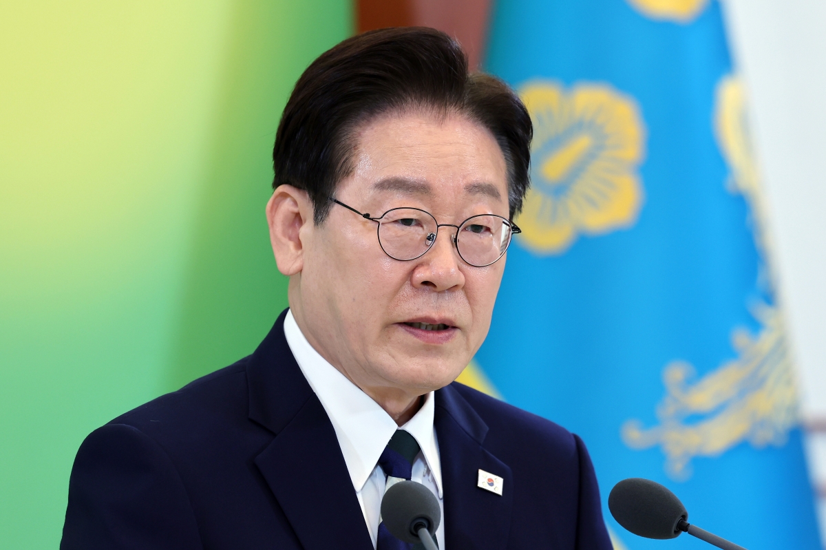 이재명 대통령이 지난 10일 청와대에서 열린 전국민주노동조합총연맹 초청 간담회에서 발언하고 있다. 뉴스1
