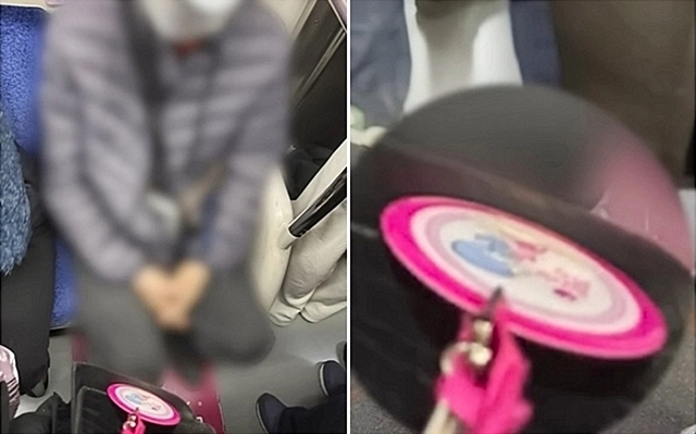지난 2일 오후 3시쯤 서울 지하철 1호선 열차에서 한바탕 소란이 일었다. 임산부석을 차지하고 앉은 남성과, 한 여성 승객 사이에 실랑이가 벌어지면서 위협적인 분위기가 조성됐다. 사진은 관련 방송 화면. 2026.4.13 SBS ‘뉴스헌터스’ 방송화면