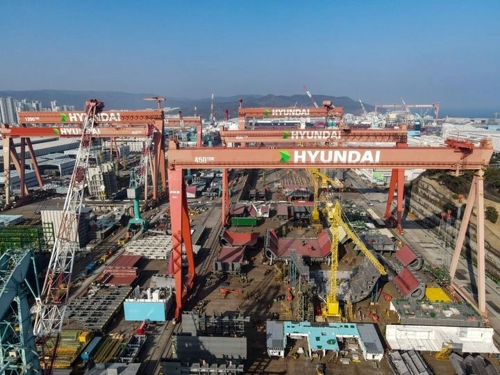HD현대중공업 울산조선소 전경. 서울신문DB