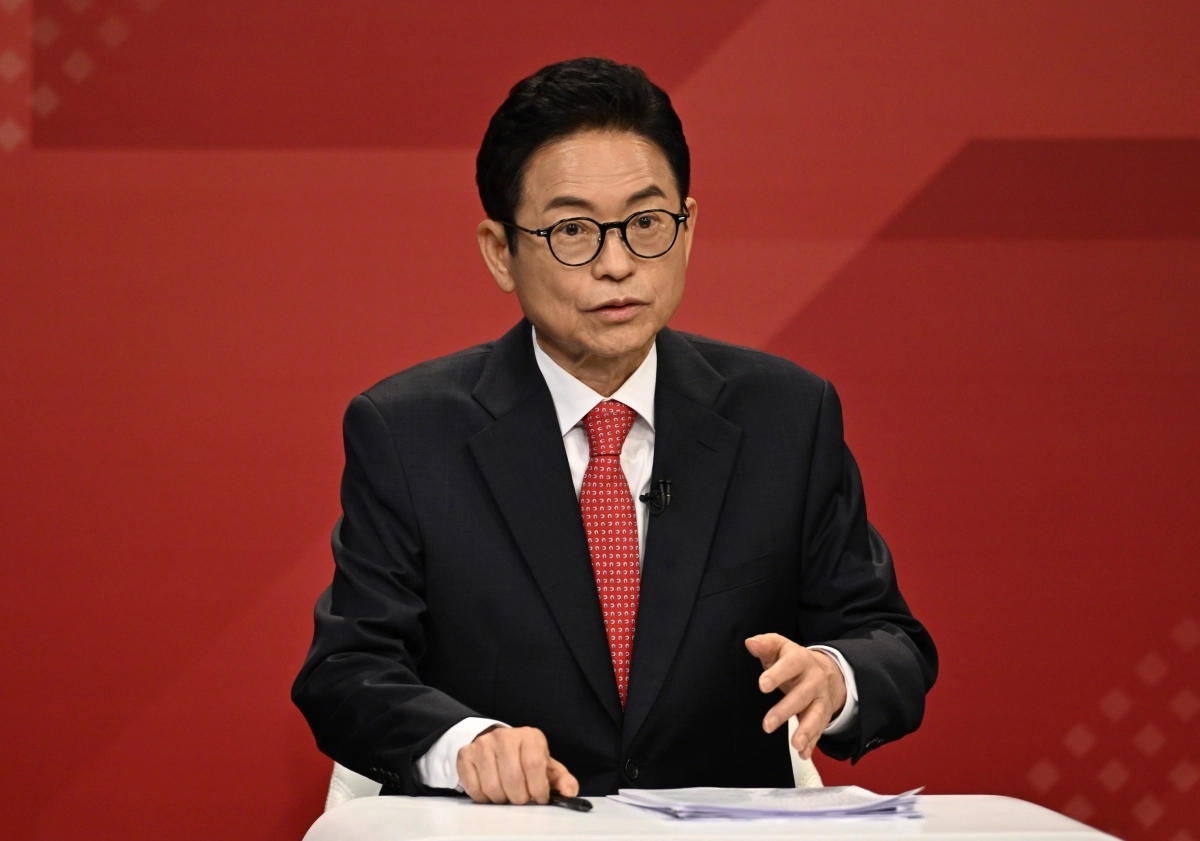 국민의힘 경상북도지사 경선 1차 비전토론회 발언하는 이철우