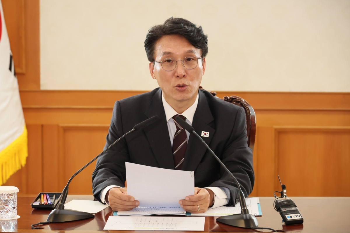 김민석 국무총리가 14일 서울 종로구 정부서울청사에서 열린 공명선거 관계장관회의에서 발언하고 있다. 2026.4.14 연합뉴스