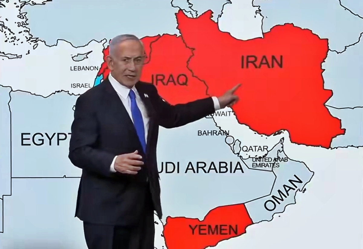 베냐민 네타냐후 이스라엘 총리가 11일(현지시간) 이란 전쟁 관련 성명을 발표하고 있다. 2026.4.11 엑스