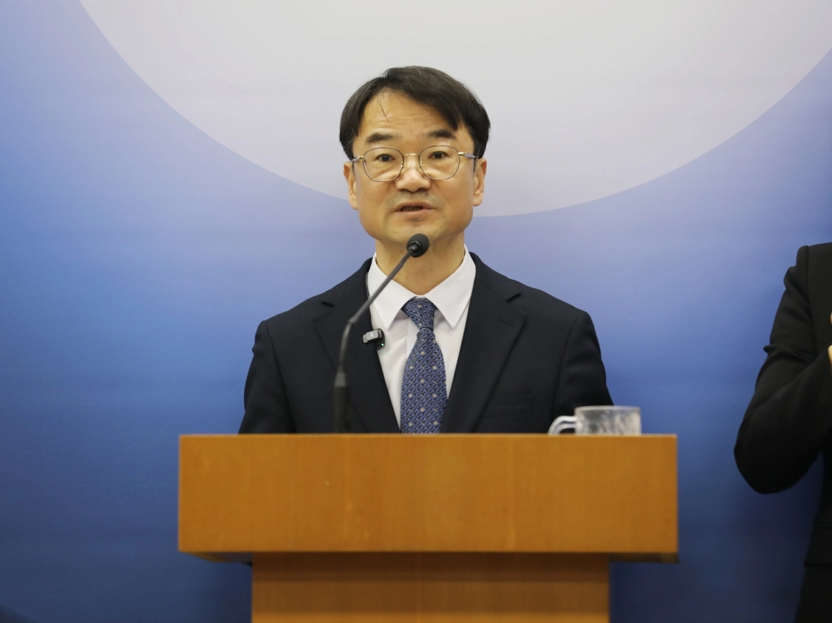 정연우 지식재산처 차장이 16일 정부대전청사에서 모두의 아이디어 공모전 결과에 관해 설명하고 있다. 지식재산처 제공