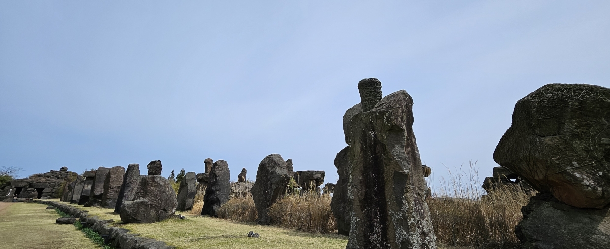제주돌문화공원 내 오백장군석상. 제주 강동삼 기자