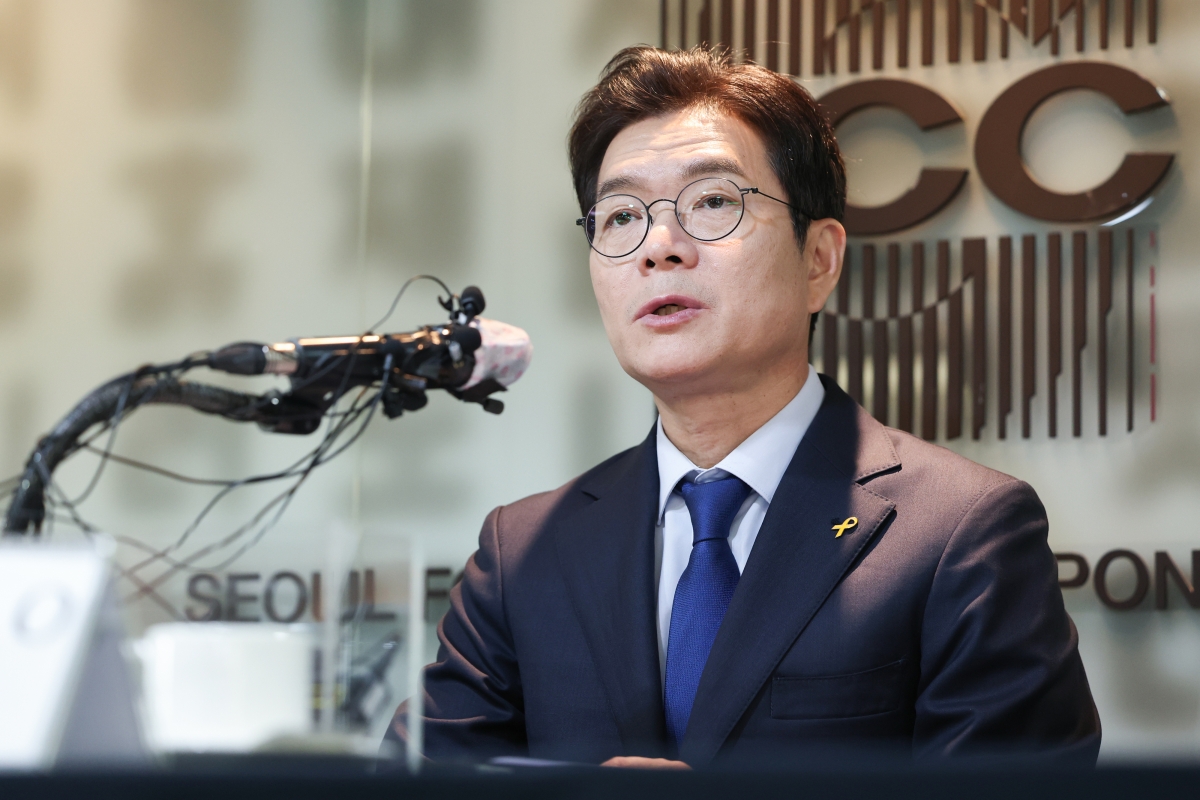 외신기자들 만난 정원오 후보