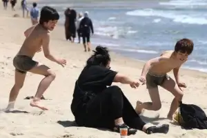 해운대는 벌써 여름 풍경