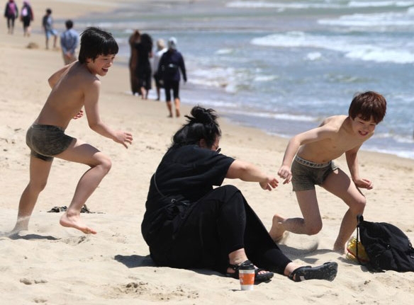 해운대는 벌써 여름 풍경