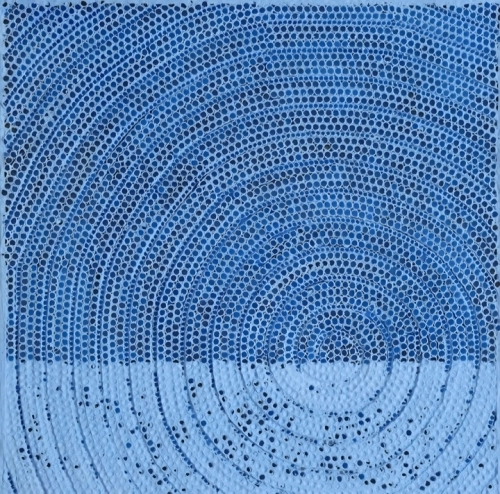 이철희 작가가 수천 개의 종이 파이프를 자르고 붙여서 만든 뒤 칠해 완성한 작품. 작가 제공