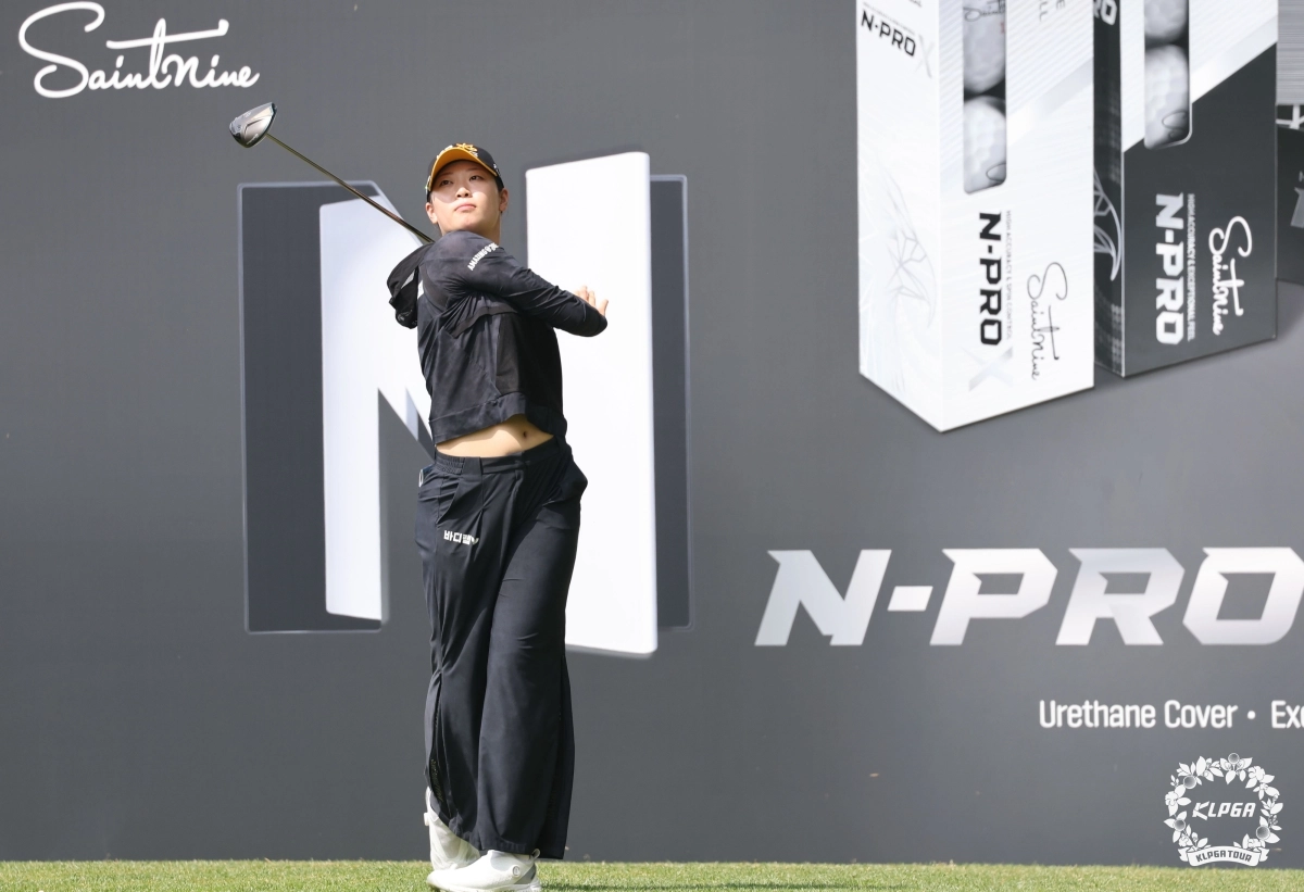 방신실의 드라이버 스윙. KLPGA 제공.