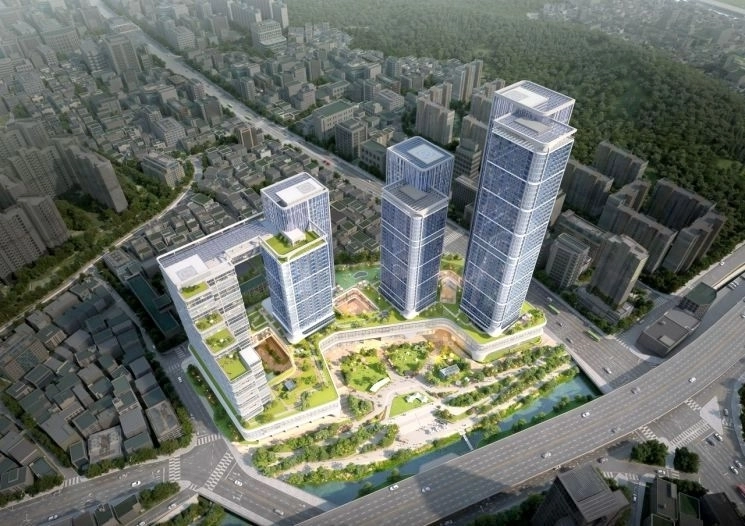 서울 서대문구 홍제동 298-9 일대 역세권 활성화사업 예상 조감도. 서대문구 제공