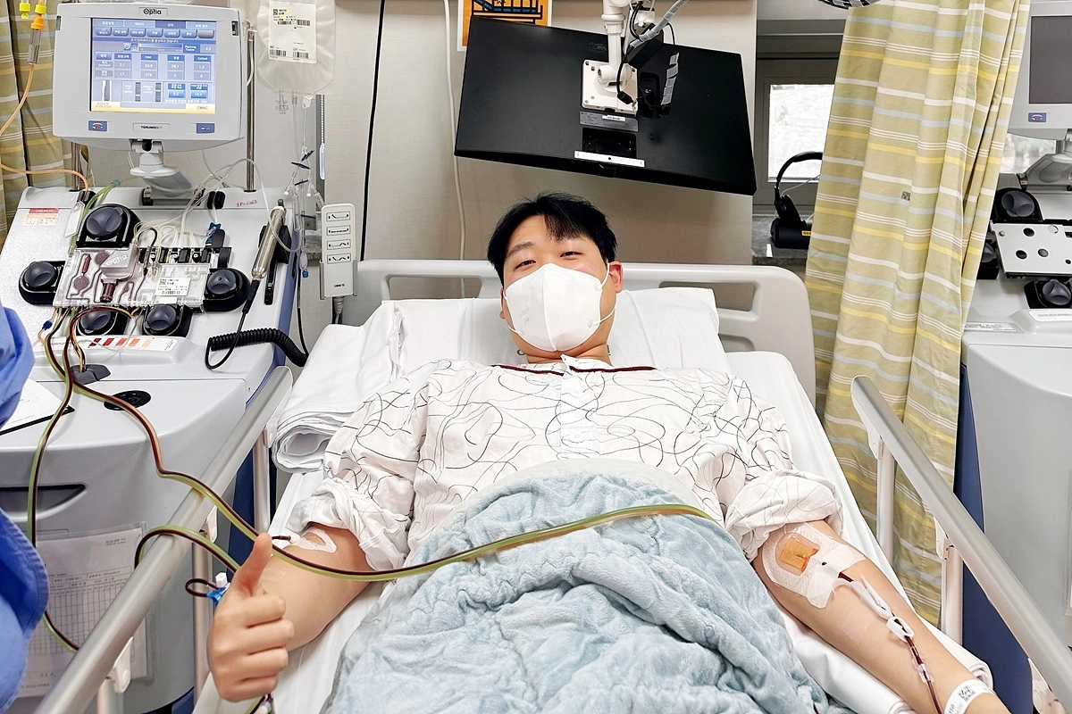 조혈모세포 이식을 준비하고 있는 서울 양천구의 김상윤 주무관. 양천구 제공