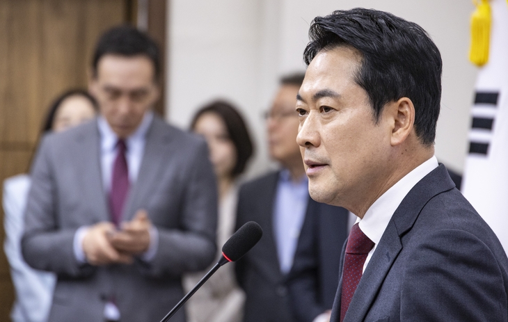 국민의힘 장동혁 대표가 20일 국회에서 방미 성과 기자회견을 하고 있다. 2026.4.20 연합뉴스