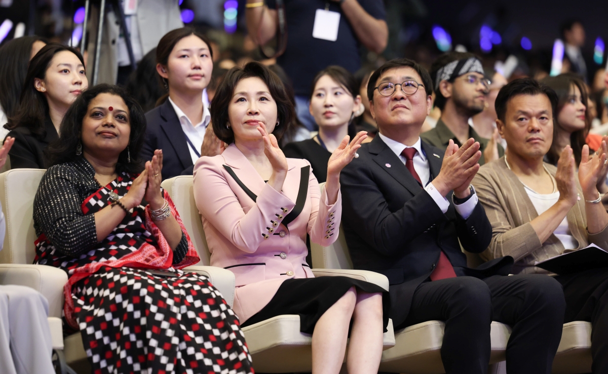 K-드림 스테이지 참석한 김혜경 여사