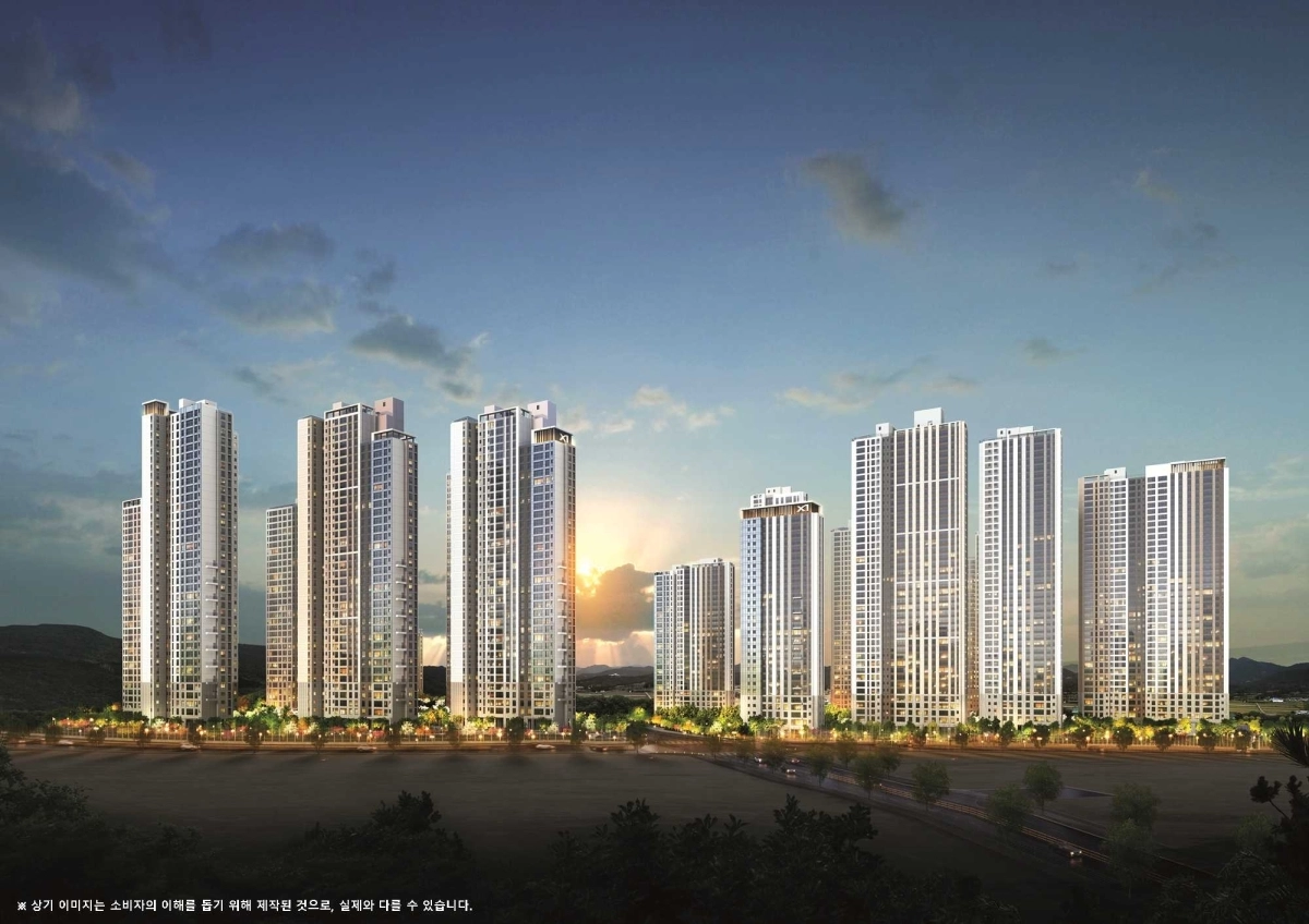 대전 유성구 용계동에 들어서는 ‘도안자이 센텀리체’ 투시도. GS건설 제공