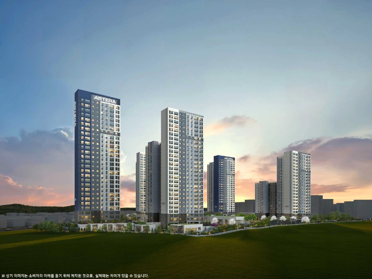 평택 고덕국제화계획지구에 건설될 ‘고덕신도시 아테라’ 투시도. 금호건설 제공