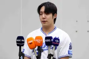 [포토] “너무 잘못된 행동” 원태인, ‘욕설 논란’ 사과