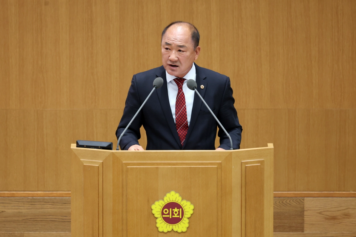 이영희 의원이 21일 열린 제389회 임시회 제1차 본회의에서 5분 자유발언을 하고 있다.(사진=경기도의회)