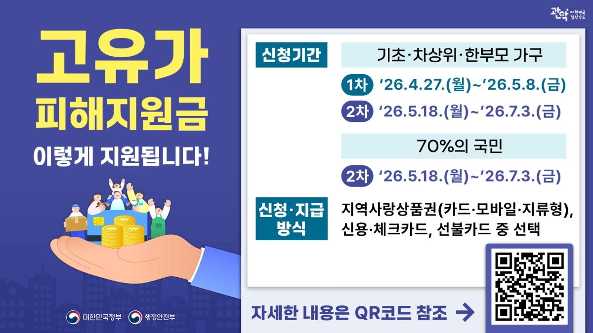 서울 관악구 ‘고유가 피해지원금’