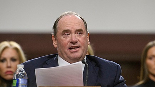 존 펠란 미국 해군 장관이 사임했다고 미 국방부가 밝혔다. 사진은 존 펠란 미 해군 장관 모습. AP 연합뉴스