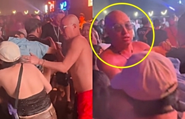 방송인 홍석천이 태국 송끄란 축제에서 쓰러진 현지 여성을 구조하는 모습. 홍석천 인스타그램