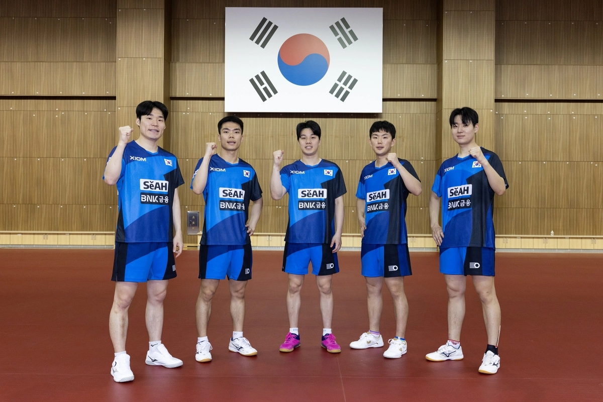 한국남자탁구대표팀.대한탁구협회 제공