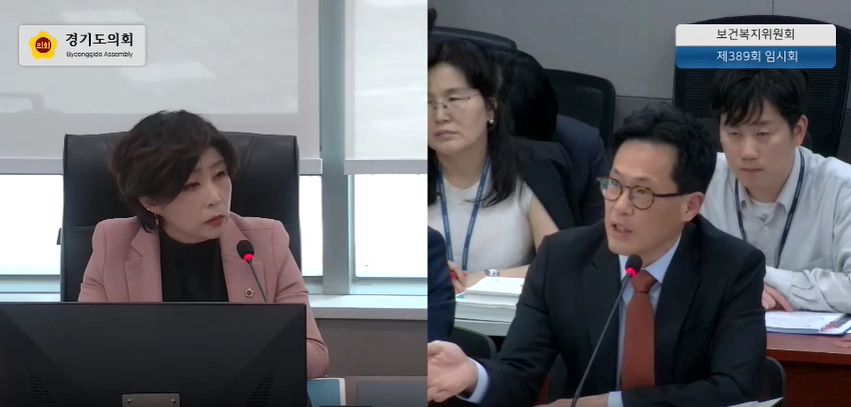 정경자 의원이 경기도 2026년도 제1회 추가경정 예산안 심의에서 질의하고 있다.(사진=경기도의회)