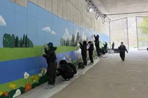 서울숲나들목의 군사 도하로, 재능기부 벽화로 재탄생