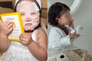 “3살부터 관리하세요” 마스크팩 붙이고 팩트 ‘톡톡’…키즈 인플루언서 괜찮나요?