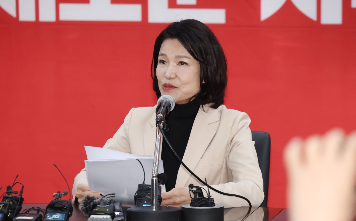 이진숙, 국힘 대구시당에서 기자회견