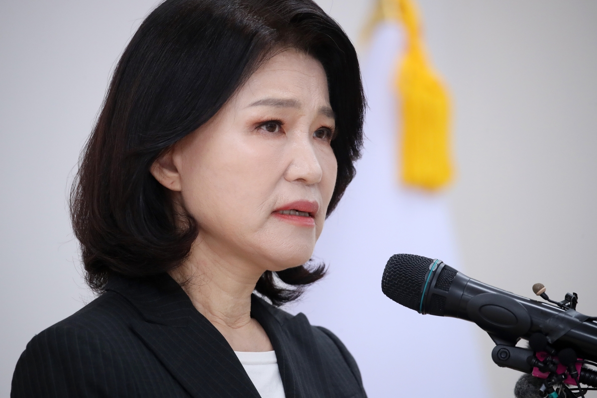 6·3 지방선거 불출마 선언하는 이진숙