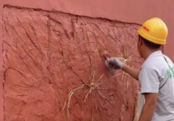 중국 자금성 벽을 보수하는 작업자의 모습. 사우스차이나모닝포스트 캡처