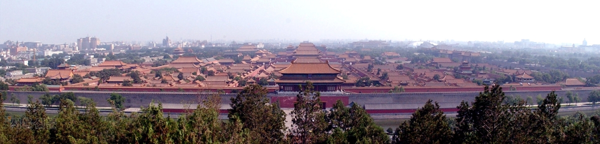 경산에서 바라본 자금성 전경