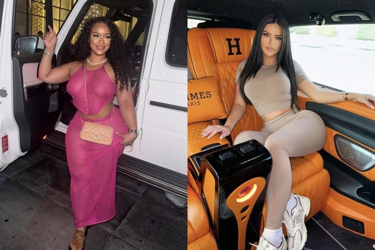 영국의 인플루언서 클라우디아 글램(오른쪽)이 인플루언서 가브리엘 캐링턴(왼쪽)이 운전하는 차량에 치여 사망했다. 캐링턴·글램 인스타그램 캡처