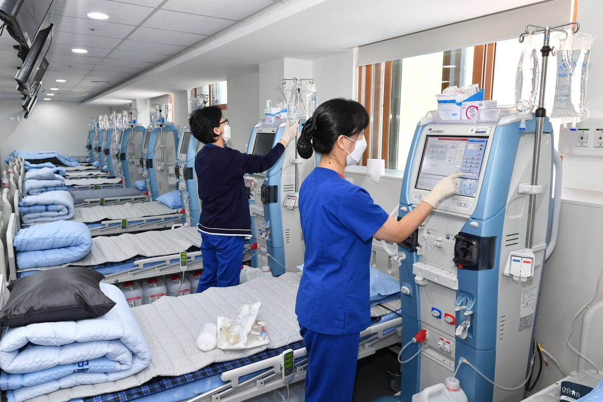 정선군립병원의 인공신장실. 정선군 제공