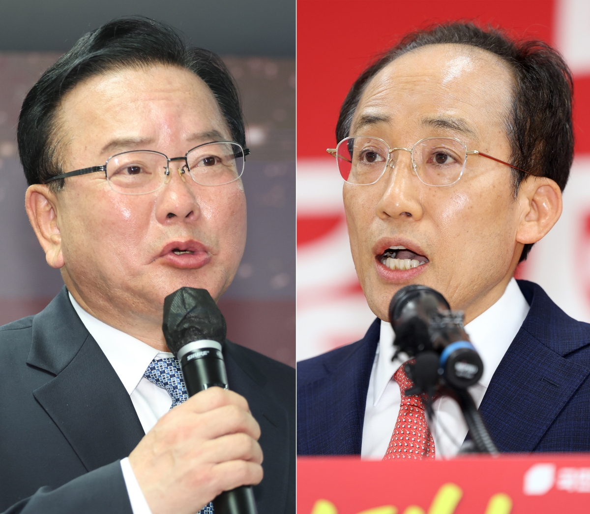 대구시장 후보 민주당 김부겸·국힘 추경호