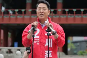 ‘빨간 점퍼’ 오세훈 선거전 돌입…“서울 지켜 李정권 독주 막을 것”