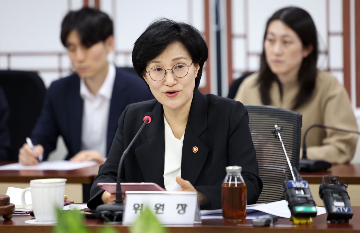 모두발언하는 원민경 성평등가족부 장관