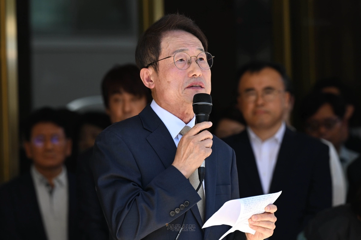 조희연 전 서울시 교육감.    홍윤기 기자