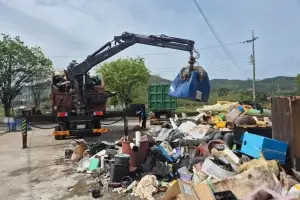순천시 주암면, 39개 마을 폐기물 “단 한 번에 정리”···400t 수거