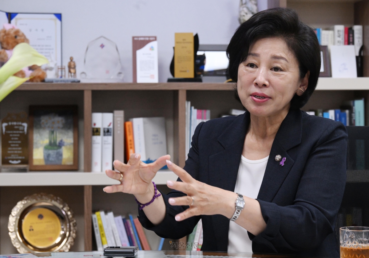 22대 후반기 국회 부의장에 도전하는 남인순 더불어민주당 의원